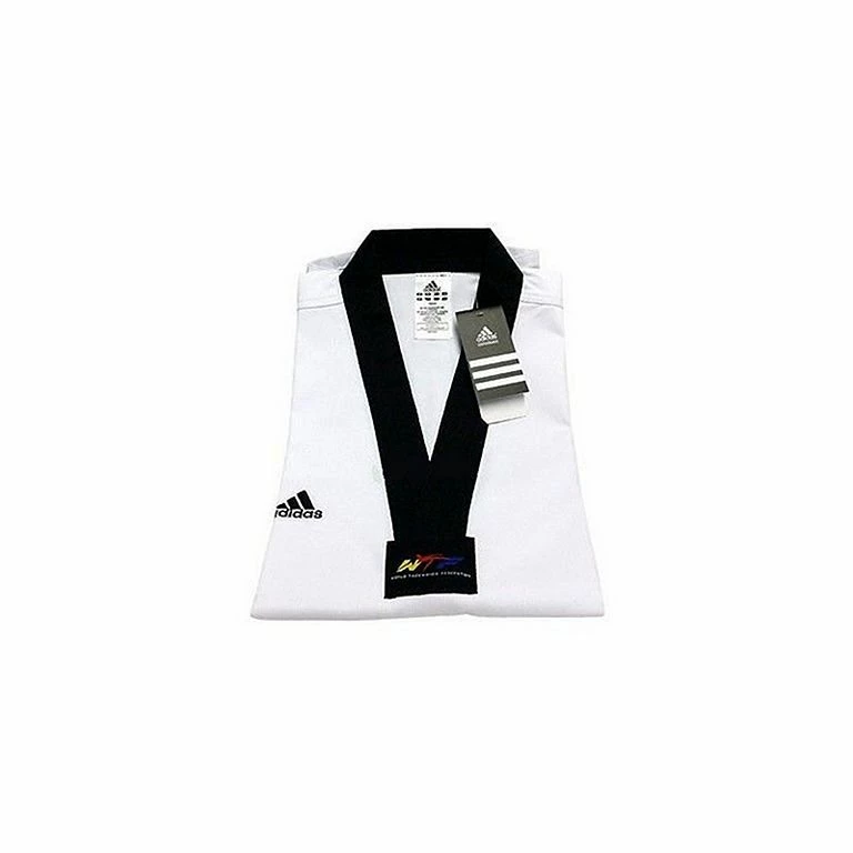 Adidas Adi-STAR Collar Black Kids Dobok White - immagine 2