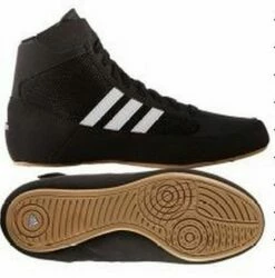 Adidas HVC 2 Adult Wrestling Shoes Nero-Marrone