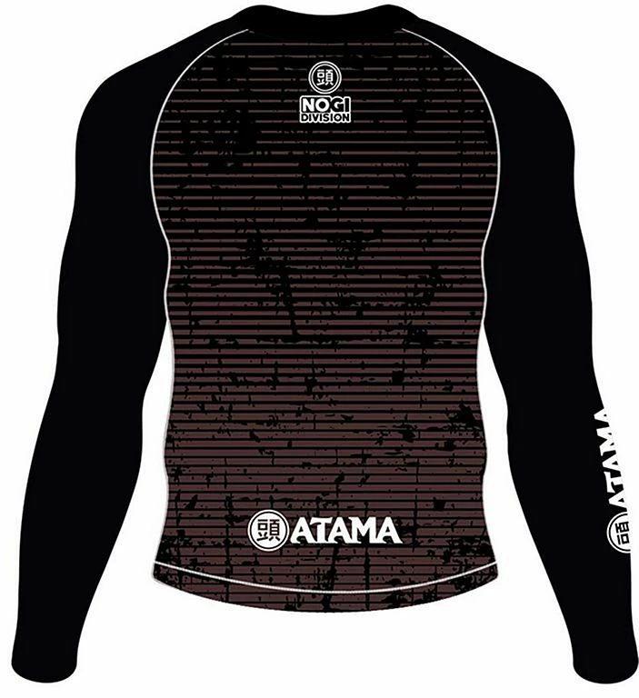 Atama Ranked LS Rashguard Nero-Marrone - immagine 2