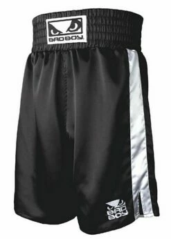 Bad Boy Boxing Short With Contrast Panels Nero-Bianco