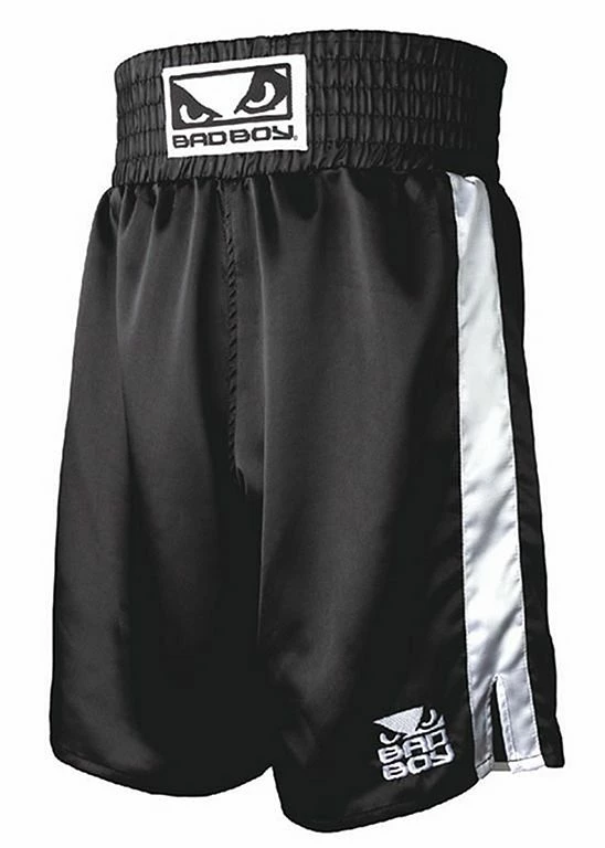 Bad Boy Boxing Short With Contrast Panels Nero-Bianco