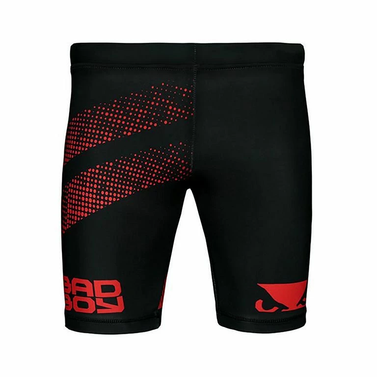 Bad Boy Impact Long Vale Tudo Shorts Nero-Rosso