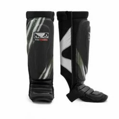 Bad Boy Pro Series Advanced MMA Shin Guards Nero-Verde