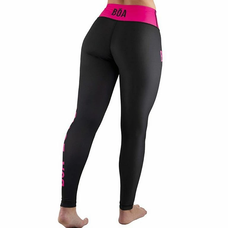Boa Estilo De Vida Women Leggings Nero-Rosa - immagine 3