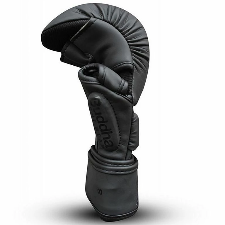 Buddha Competition Leather MMA Gloves Nero - immagine 2