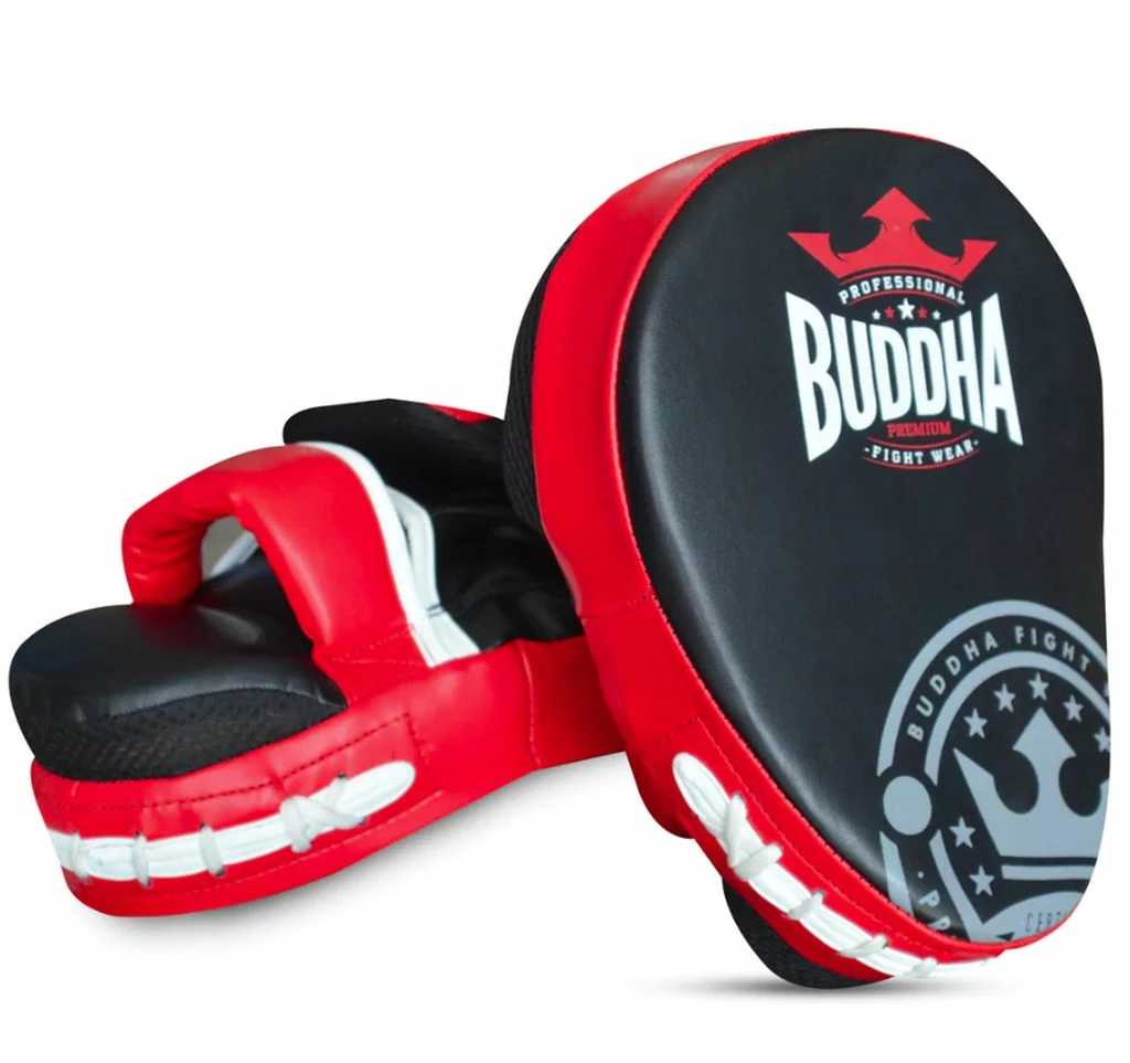 Buddha Manoplas De Boxeo Curvadas Buddha Thailand Nero-Rosso
