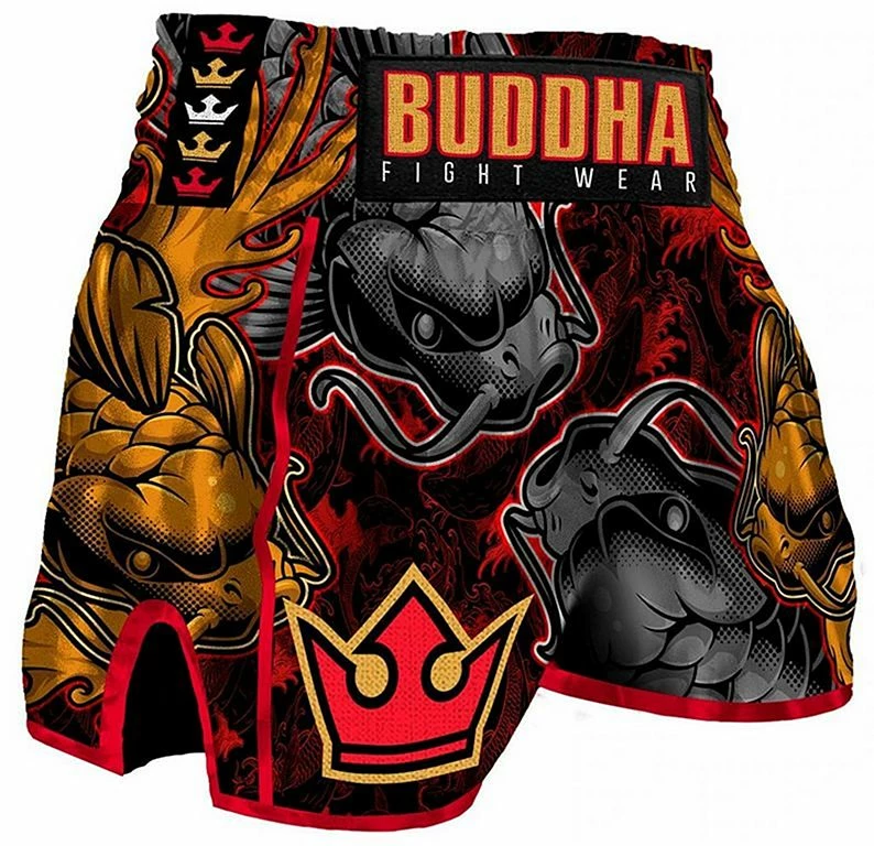 Buddha Muay Thai Kick Boxing Buddha Retro Koy Nero