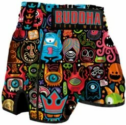 Buddha Pantalon Muay Thai Kick Boxing European Bugs Multicolore