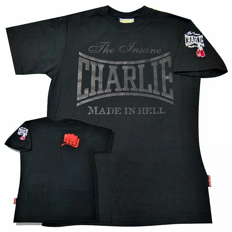 Charlie Boxing Black T-shirt Nero
