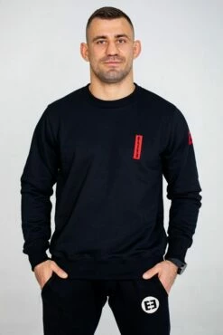 Elite Fightwear Regular Hoodie Nero-Rosso