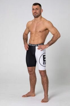 Elite Fightwear Vale Tudo Logo Nero-Bianco