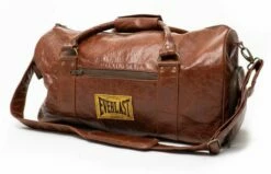 Everlast 1910 Leather Gym Bag Marrone