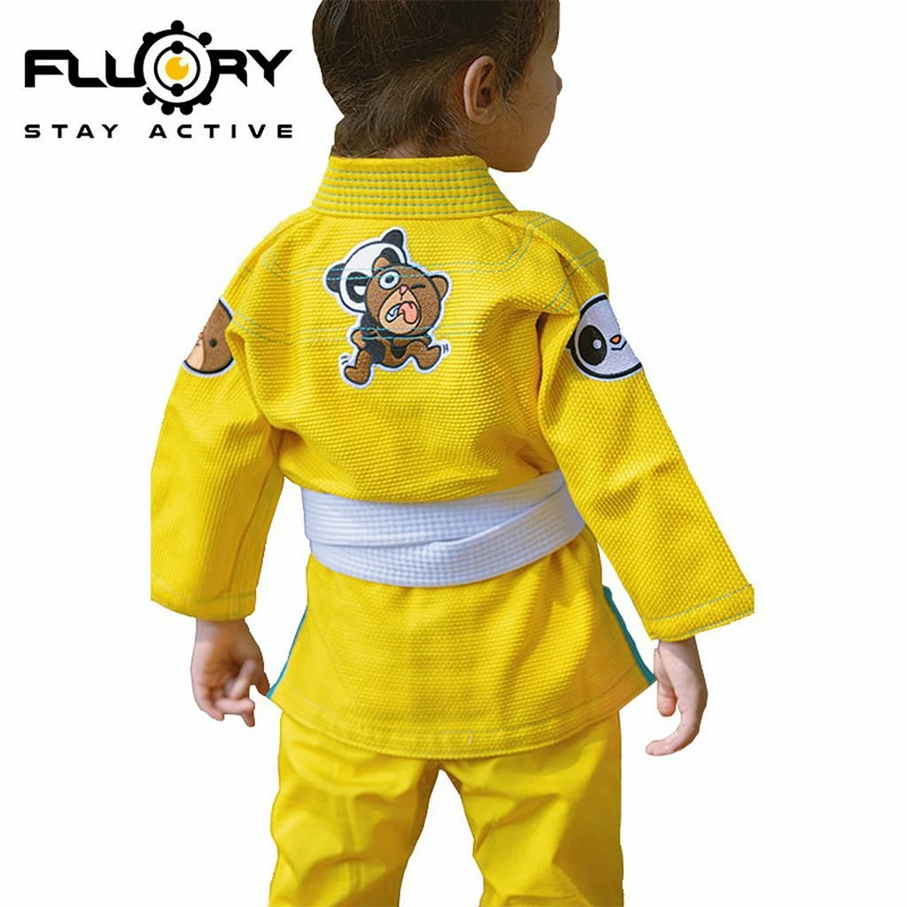 Fluory BJJ31 Courage BJJ GI Giallo - immagine 2