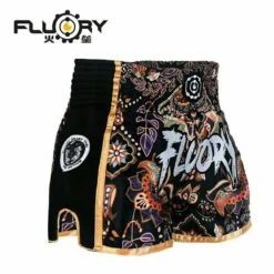 Fluory Muay Thai Short MTSF59 Nero-Multicolore