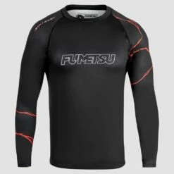 Fumetsu Kintsugi Long Sleeve Rash Guard Nero-Rosso