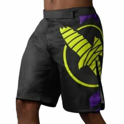 Hayabusa Icon Fight Shorts Nero-Giallo