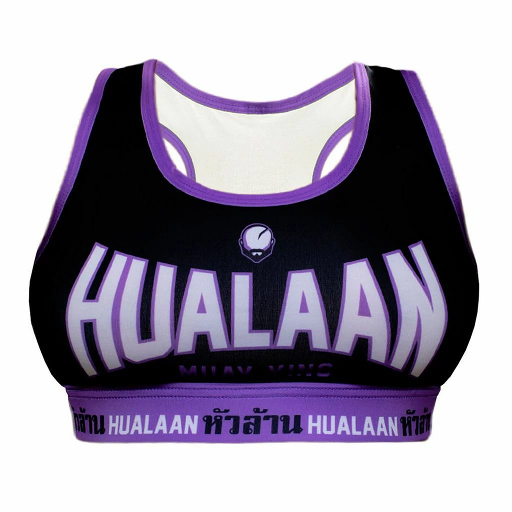 HuaLaan Top Bra Nero-Viola