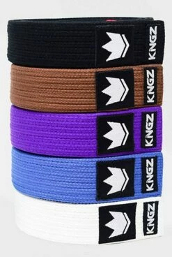 Kingz Gi Material Premium Belt Marrone