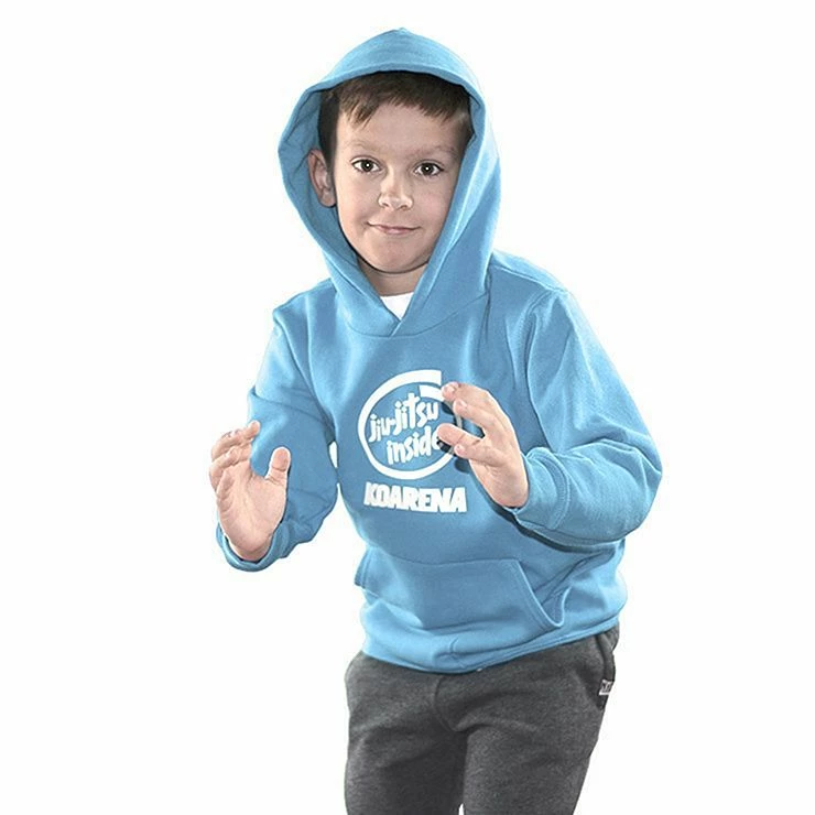 KOARENA Jiu Jitsu Inside Kids Hoodie Celeste - immagine 3