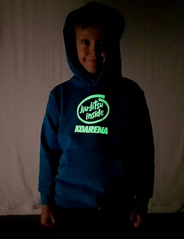 KOARENA Jiu Jitsu Inside Kids Hoodie Celeste - immagine 2