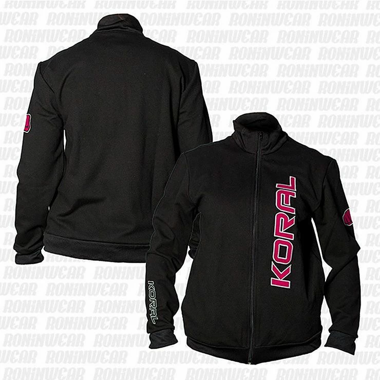 Koral Female Jacket Nero-Rosa