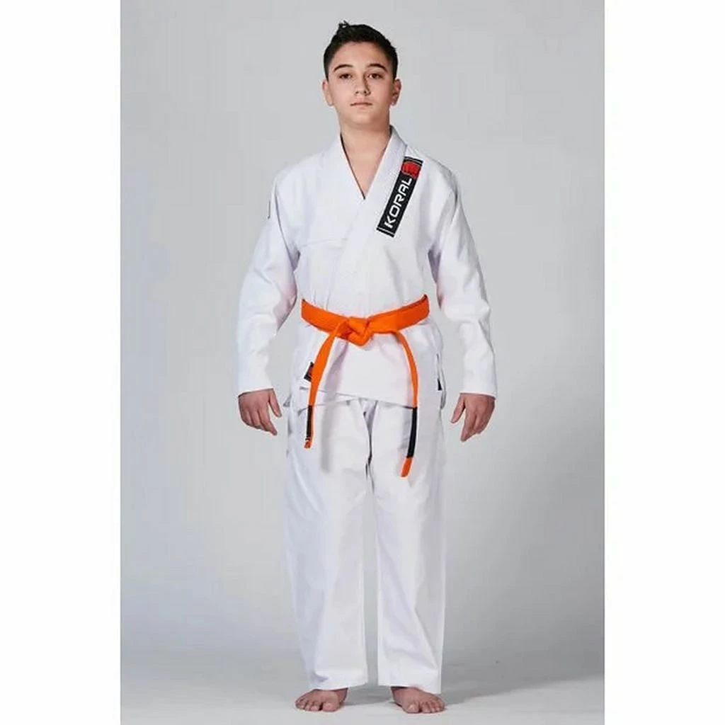 Koral Kimono BJJ Kids Trançado Bianco - immagine 2