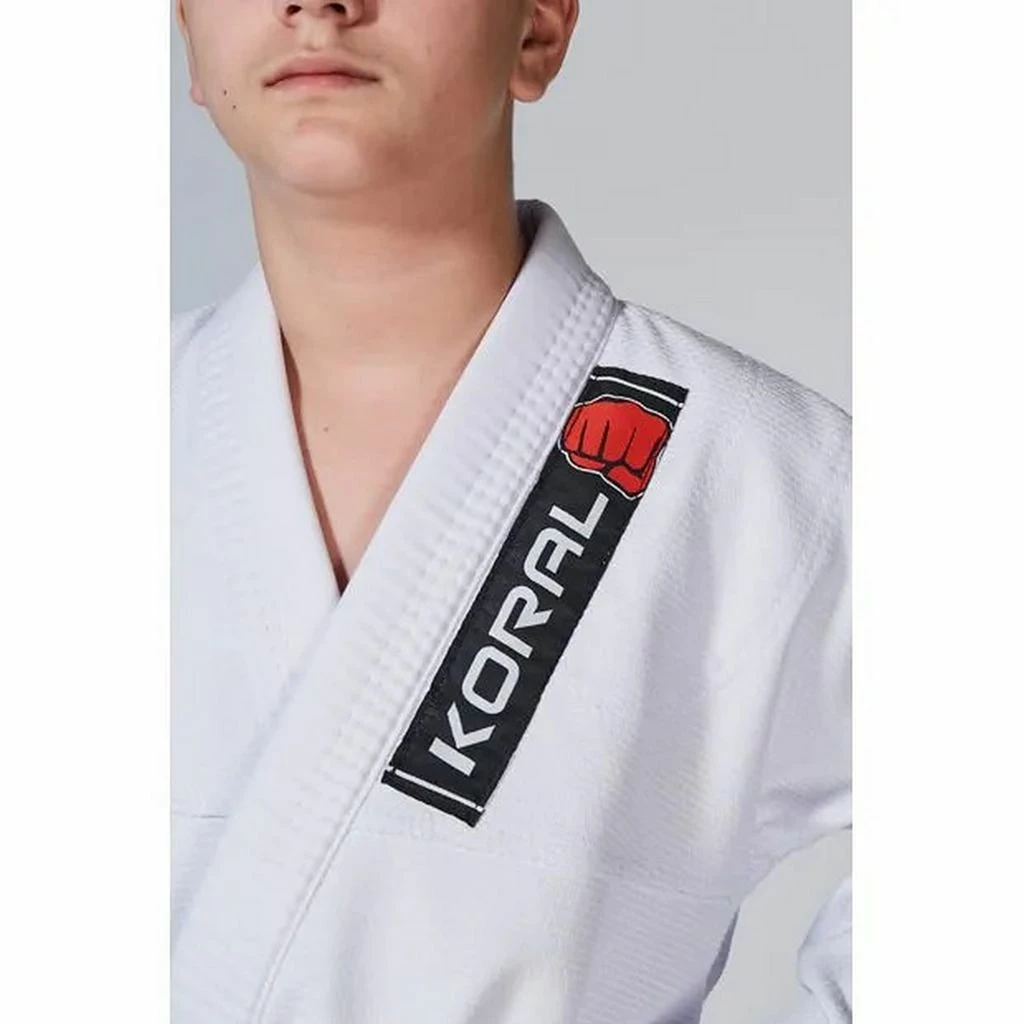 Koral Kimono BJJ Kids Trançado Bianco - immagine 6