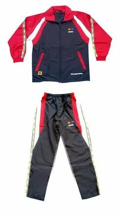 Kwon WTF Tracksuit Nero-Rosso