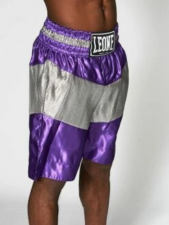 Leone 1947 Legend Boxing Shorts Viola-Argento