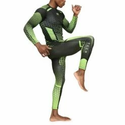 Leone 1947 Legging Revo Nero-Verde