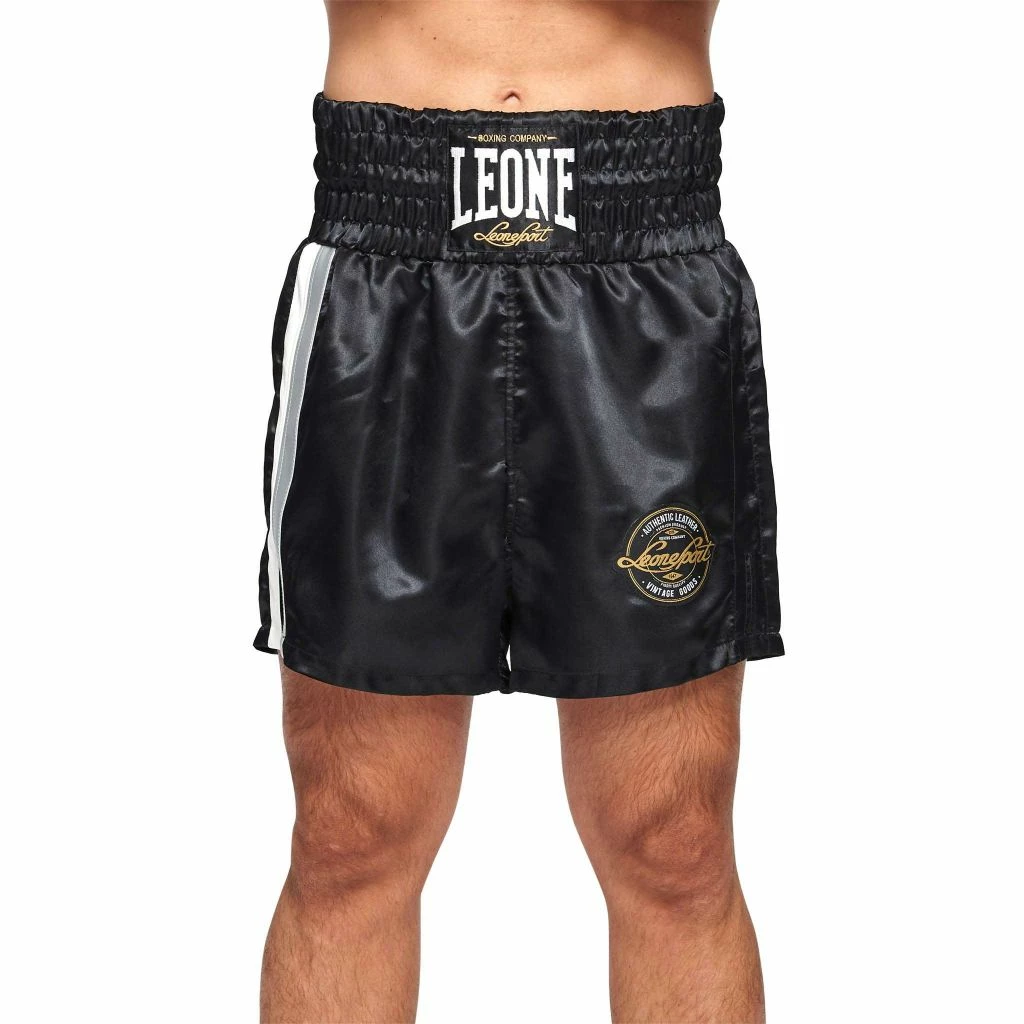 Leone 1947 Pantalon Boxeo AUTHENTIC AB243 Nero