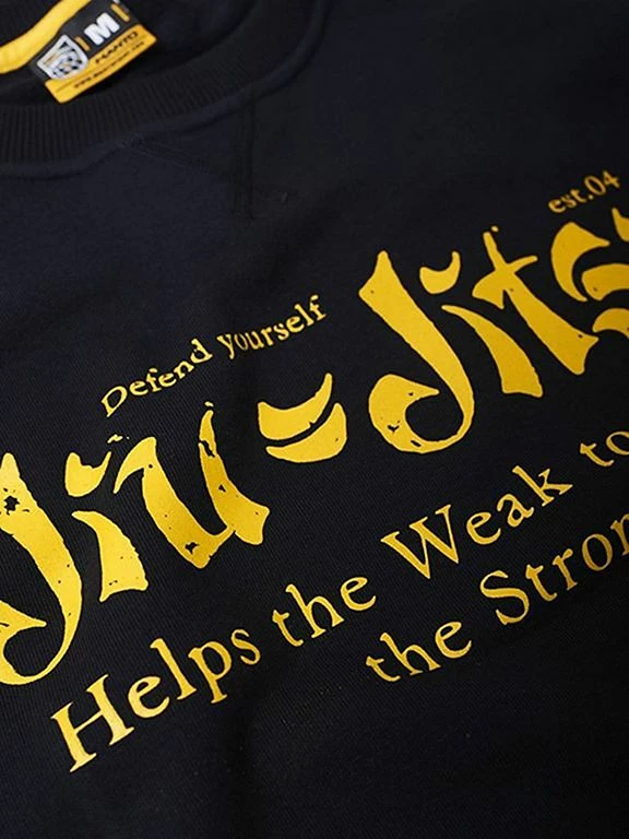 Manto Crewneck Vintage Nero-Giallo - immagine 2