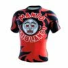 Manto Rashguard Cariblanco Nero-Rosso