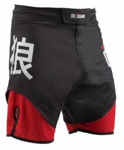 Okami Fight Shorts BORNRED Nero-Rosso