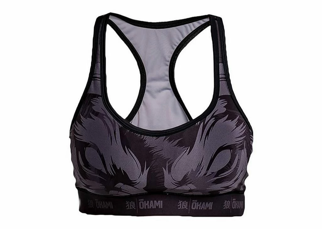 Okami Fightgear Ladies Sports Bra Wilderness Nero-Grigio