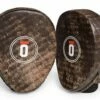 Okami Fightgear Leather Punch Mitts Impact Pro Marrone