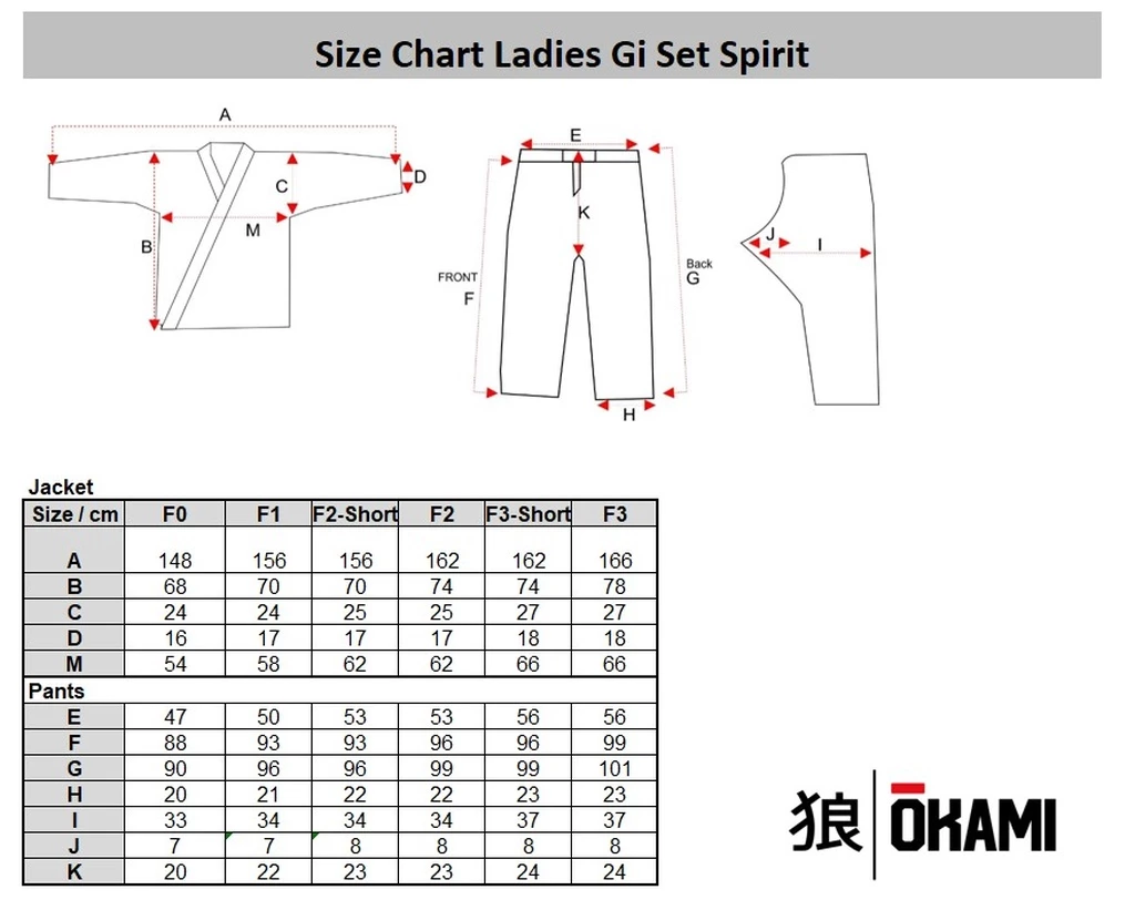 Okami Ladies BJJ Gi Set Spirit Nero - immagine 4