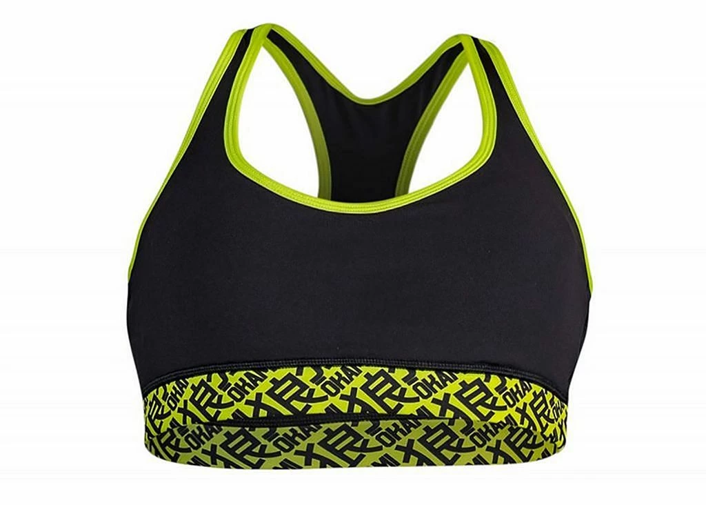 Okami Ladies Sports Bra Neon Nero-Giallo