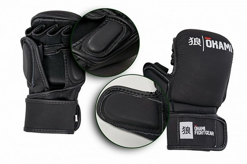 Okami MMA Hi Pro Sparring Gloves Noir Nero - immagine 4