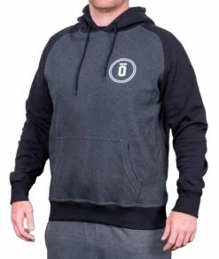 Okami Raglan Hoodie Aniversary Nero-Grigio