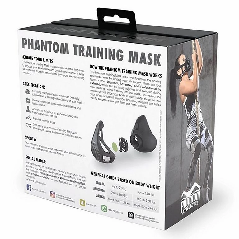 Phantom Training Mask Nero - immagine 4