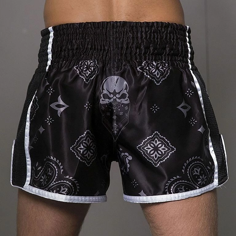 Pride Or Die Muay Thai Shorts Nero-Bianco - immagine 3