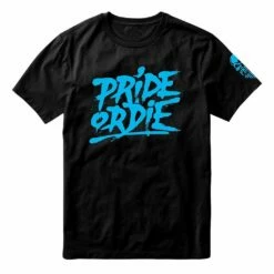 Pride Or Die Reckless Splattered T-Shirt Nero-Blu