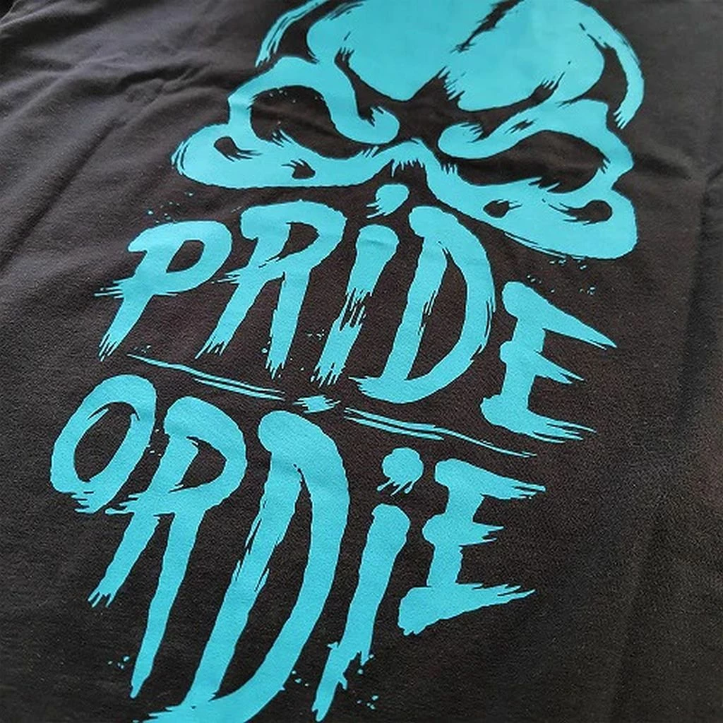 Pride Or Die Reckless Splattered T-Shirt Nero-Blu - immagine 3