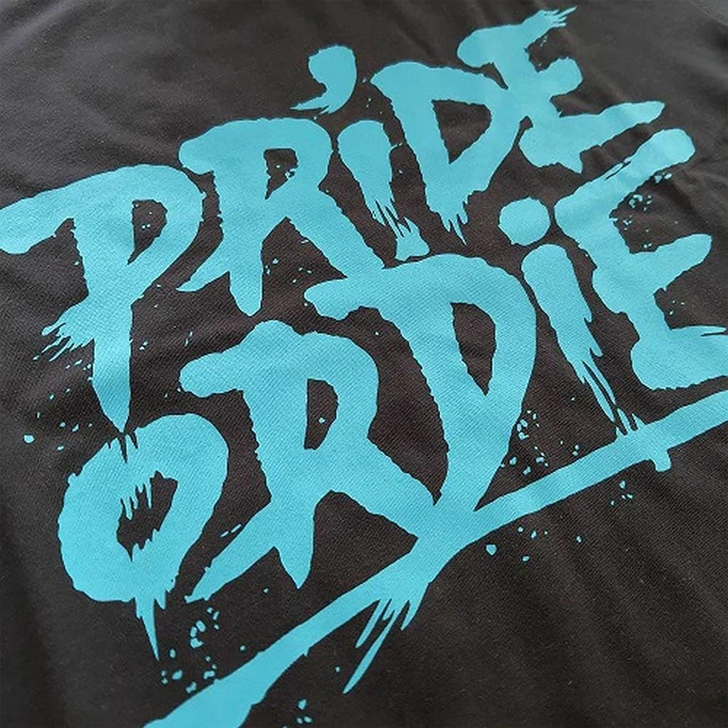Pride Or Die Reckless Splattered T-Shirt Nero-Blu - immagine 4