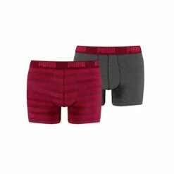 Puma Stripe 1515 Two Boxers Pack Rosso