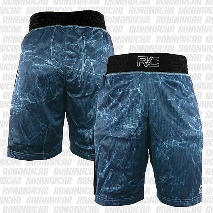 Reebok Combat Prime Boxing Short Blu-Nero