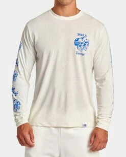 RVCA Benjamin JJ X RVCA X Everlast Long Sleeve Tee Bianco