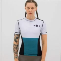 Scramble Female Senshu Rashguard Bianco-Blu
