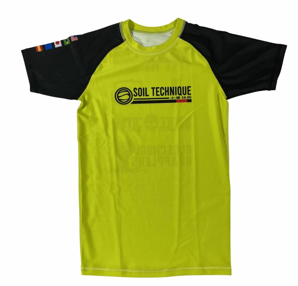 Soiltechnique Rashguard Logo Giallo-Nero